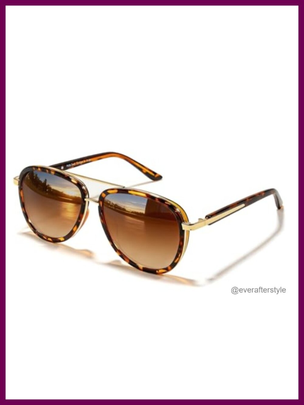 Aviator Polarized Sunglasses UV400 Tangle-Free Full Frame